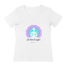 LET THERE BE LIGHT V-NECK GIRL TEE