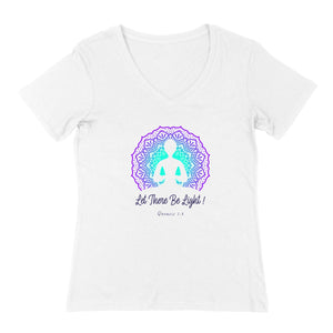 LET THERE BE LIGHT V-NECK GIRL TEE