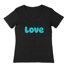 LOVE SEVENTIES STYLE V-NECK GIRL TEE