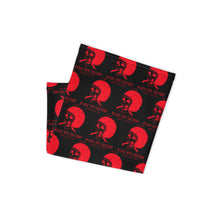 Tour de cou HELMETANDLAUGHINGSKULL noir logo rouge