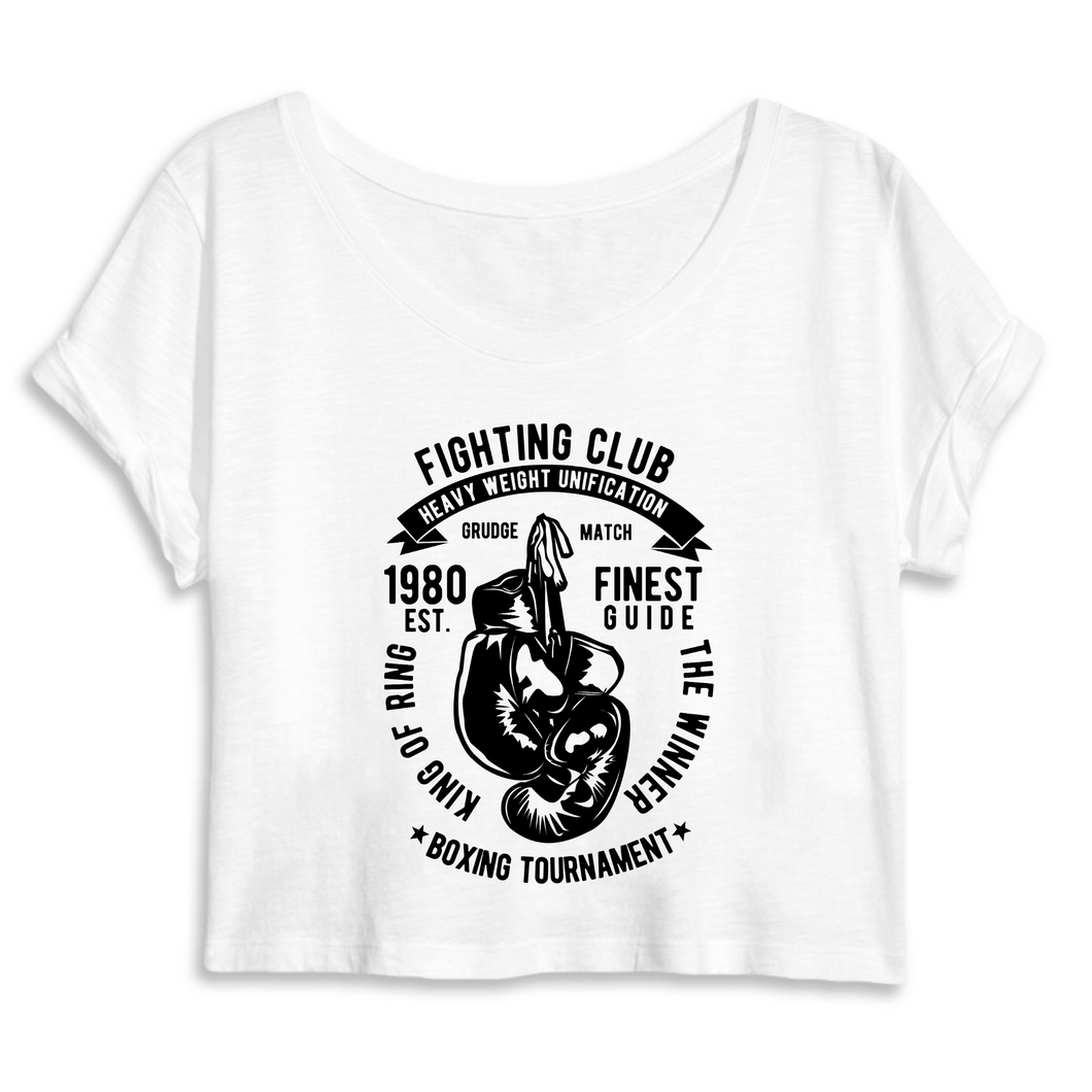 FIGHTING CLUB CROP TOP BIO FEMME