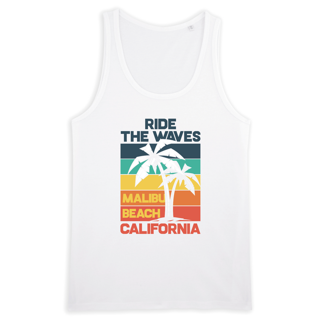 RIDE THE WAVE TANK TOP BIO HOMME