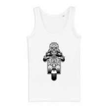 SUGAR SKULL VESPA DARK TANK TOP BIO FEMME