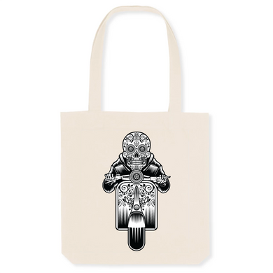 SUGAR SKULL VESPA DARK BIO TOTE BAG