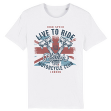 LIVE TO RIDE BRITISH T-SHIRT BIO HOMME