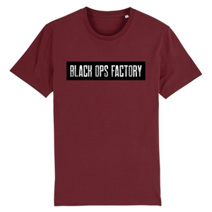 BLACK OPS FACTORY DESIGN WHITEONBLACK T-SHIRT HOMME BIO