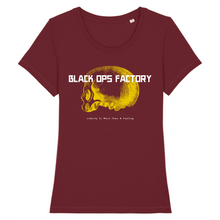 SKULL01 - BLACK OPS FACTORY DESIGN - T-SHIRT BIO FEMME