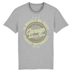 IN WHEELS WE TRUST T-SHIRT BIO HOMME