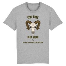 LIVE FREE RIDE HARD WALIFORNIA RIDERS T-SHIRT BIO HOMME