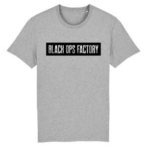 BLACK OPS FACTORY DESIGN WHITEONBLACK T-SHIRT HOMME BIO