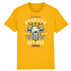 AMERICAN HOT ROD GARAGE T-SHIRT BIO HOMME