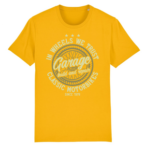 IN WHEELS WE TRUST T-SHIRT BIO HOMME