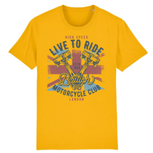 LIVE TO RIDE BRITISH T-SHIRT BIO HOMME