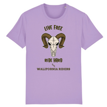 LIVE FREE RIDE HARD WALIFORNIA RIDERS T-SHIRT BIO HOMME