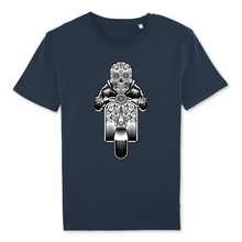 SUGAR SKULL VESPA DARK T-SHIRT BIO HOMME