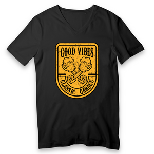 GOOD VIBES T-SHIRT BIO HOMME COL V