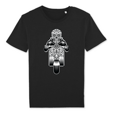 SUGAR SKULL VESPA DARK T-SHIRT BIO HOMME