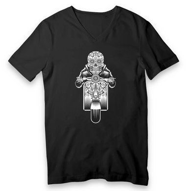 SUGAR SKULL VESPA CLEAR T-SHIRT BIO HOMME COL V