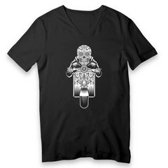 SUGAR SKULL VESPA CLEAR T-SHIRT BIO HOMME COL V