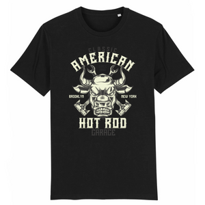 AMERICAN HOT ROD GARAGE T-SHIRT BIO HOMME