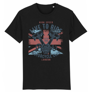 LIVE TO RIDE BRITISH T-SHIRT BIO HOMME