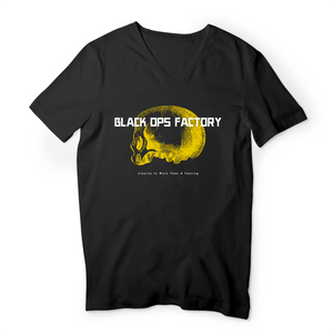 BLACK OPS FACTORY DESIGN SKULL T-SHIRT HOMME BIO COL V