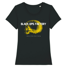 SKULL01 - BLACK OPS FACTORY DESIGN - T-SHIRT BIO FEMME