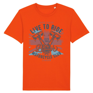 LIVE TO RIDE BRITISH T-SHIRT BIO HOMME