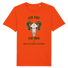 LIVE FREE RIDE HARD WALIFORNIA RIDERS T-SHIRT BIO HOMME