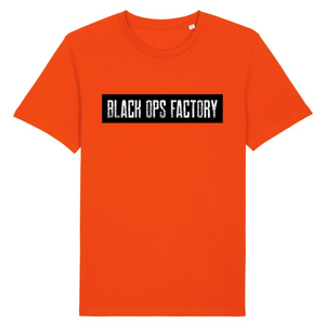 BLACK OPS FACTORY DESIGN WHITEONBLACK T-SHIRT HOMME BIO