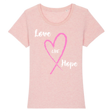 LOVE LIVE HOPE T-SHIRT BIO FEMME