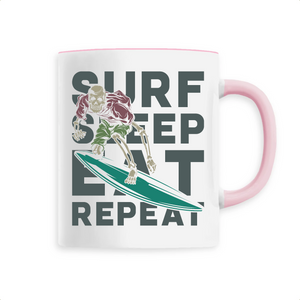 SURF SLEEP EAT REPEAT MUG