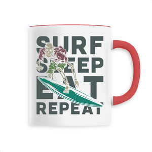 SURF SLEEP EAT REPEAT MUG