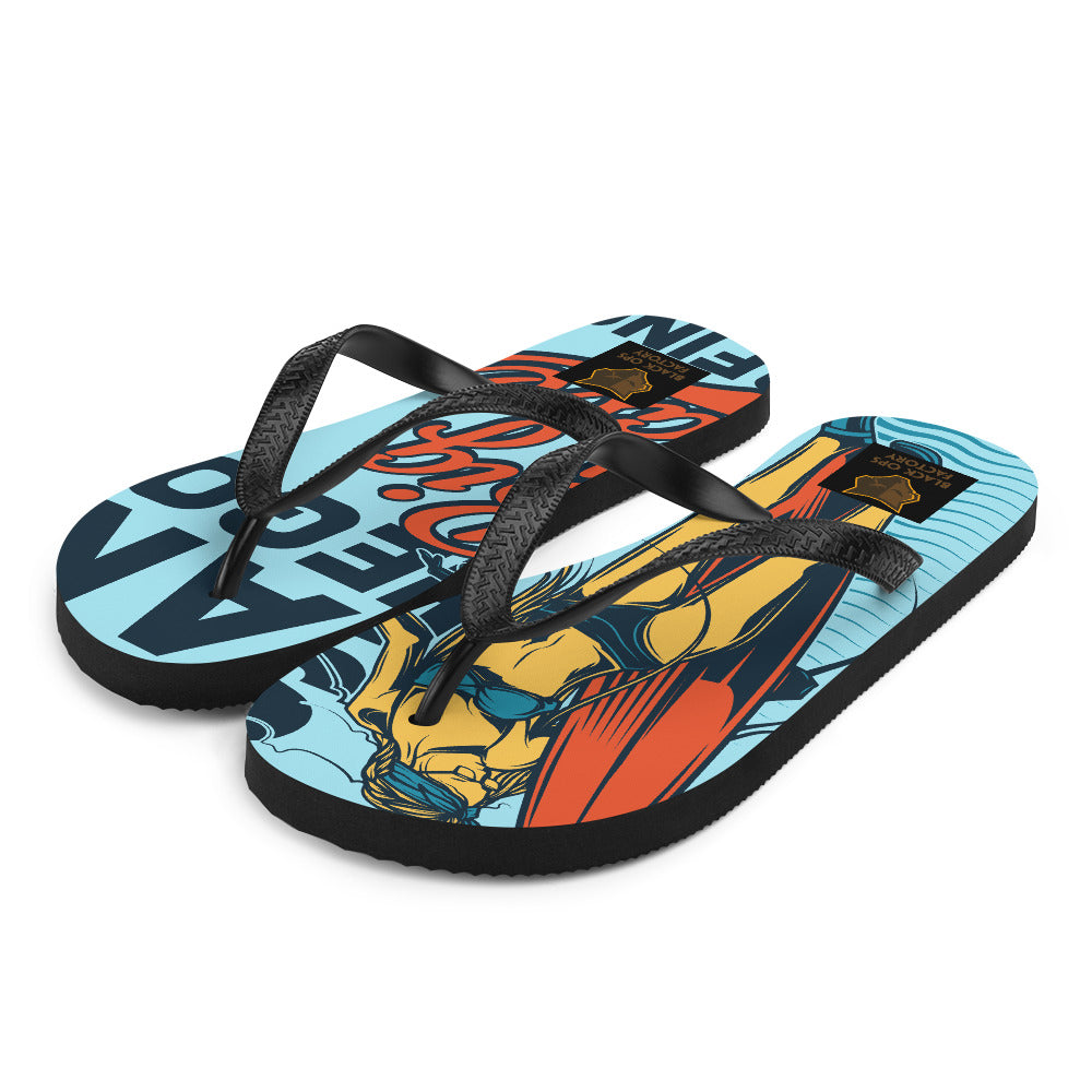 Tongs SD BIG WAVE SURFING blue