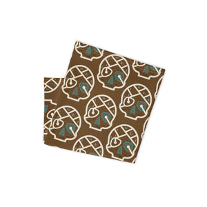 Tour de cou SKULL MAP brown