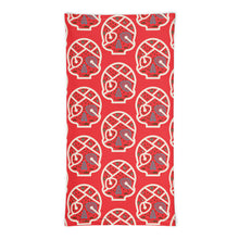 Tour de cou SKULL MAP red