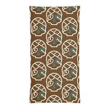 Tour de cou SKULL MAP brown