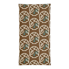 Tour de cou SKULL MAP brown