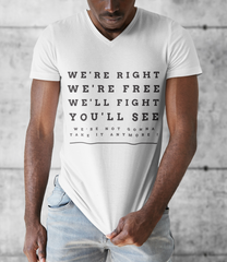 WERE NOT GONNA TAKE IT T-SHIRT BIO HOMME COL V