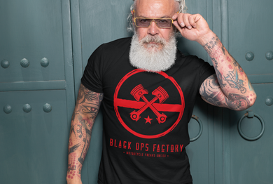 MOTORCYCLE FREAK UNITED - BLACK OPS FACTORY DESIGN - T-SHIRT BIO HOMME